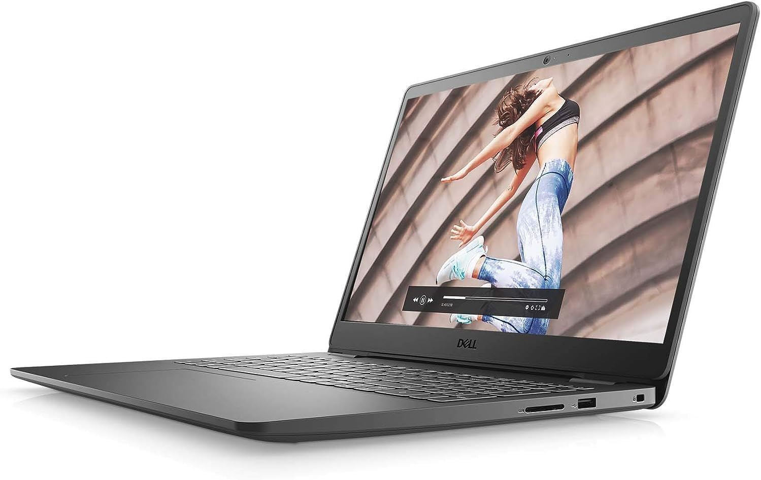 Dell Inspiron 15 3000 Business Laptop featuring a 15.6-inch FHD display, sleek black design, 12th Gen Intel Core i7 processor, 32GB RAM, 1TB SSD, and Windows 11