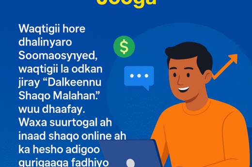 Sida Aad Ugu Kasban Karto $100+ Maalin Walba Adigoo Guriga Jooga — Fursad Online ah oo Dhalinyarada Soomaaliyeed U Furan (2025 Update)